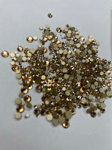 Diamantes Cristales de lujo Dorado